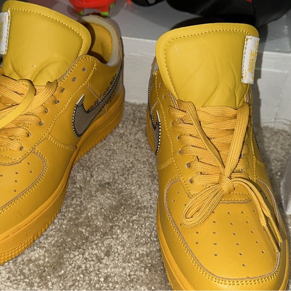 Nike Yellow High-Top Sneakers with Padded Collar